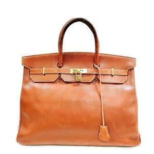 Guaranteed authentic Hermes Birkin 40 in brown leather